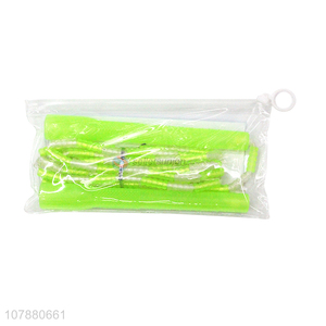 New product beaded segment adjustable pvc <em>skipping</em> <em>rope</em> for kids