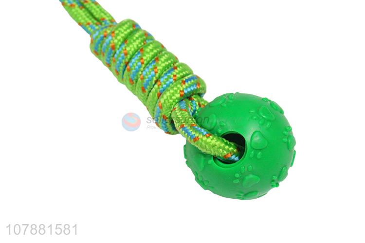 Wholesaler Pet Chew Rope Toys With Ball Dog Molar Toy