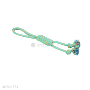 Factory Supply Knotted Cotton Rope Chew Toy For Pet