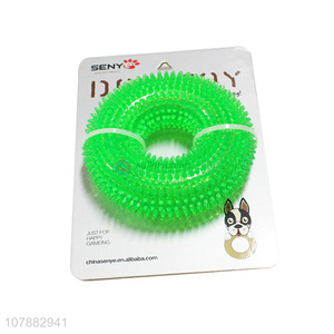 High Quality TPR Thorn Circle Dog Teeth Cleaning Pet Chew Toy