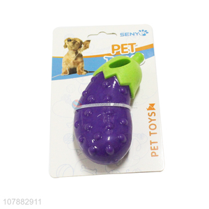 Custom Simulation Eggplant TPR Pet Toy Dog Chew Toy