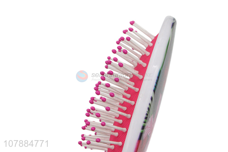 Wholesale floral printing household scalp massage comb for women