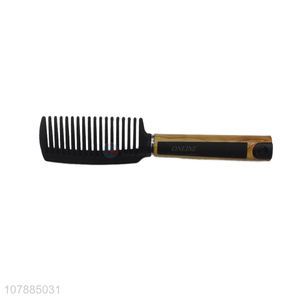 Factory supply household wide tooth hair comb with wooden handle