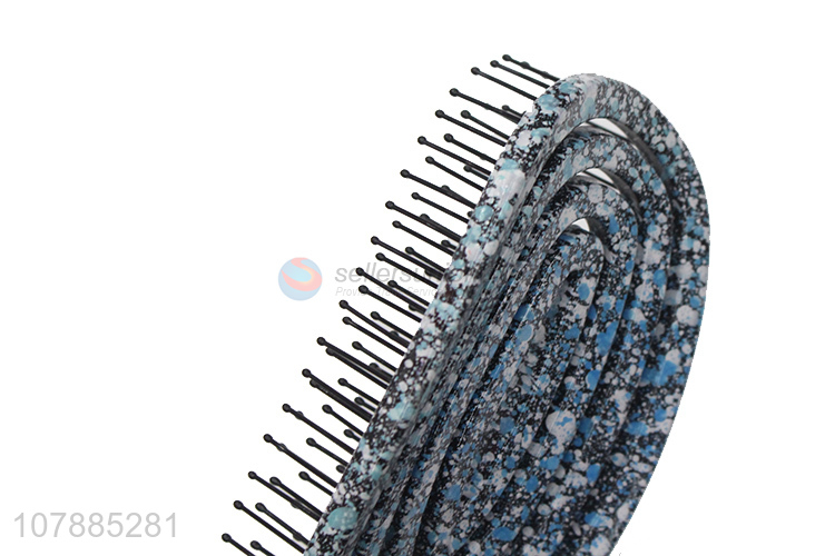 Good sale fancy design healthy ergonomic hollow massage comb