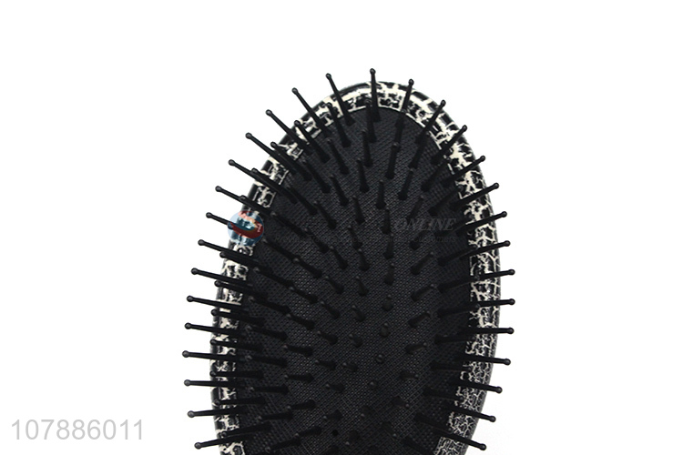 New arrival scalp paddle comb airbag crackle handle hair brush