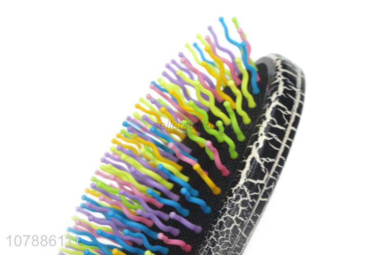 China supplier anti-hair loss comb airbag crackle paddle brush