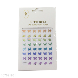 Good sale cheap price decorative women nail butterfly stickers