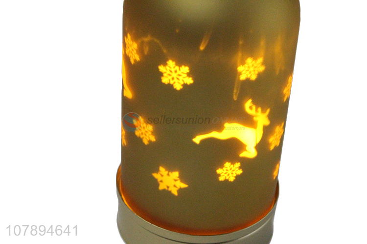 High quality battery operated Christmas glass cloche lamp night lamp