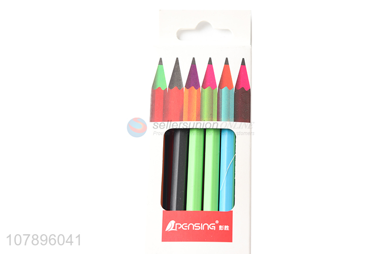 Hot sale 12pieces school office stationery wood-free pencil for students