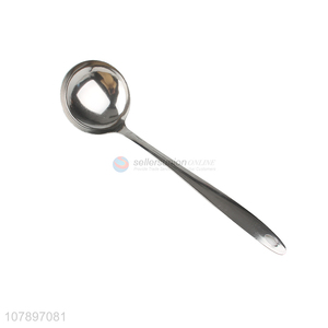 Yiwu wholesale silver stainless steel long handle soup spoon