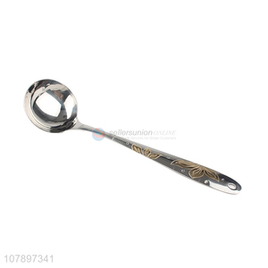 Factory direct sale silver stainless steel spoon with long handle