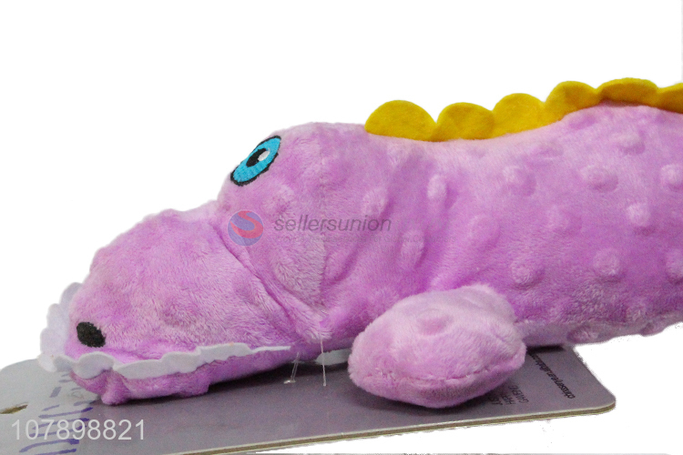 Hot selling crocodile shape plush pets chew squeaky toys