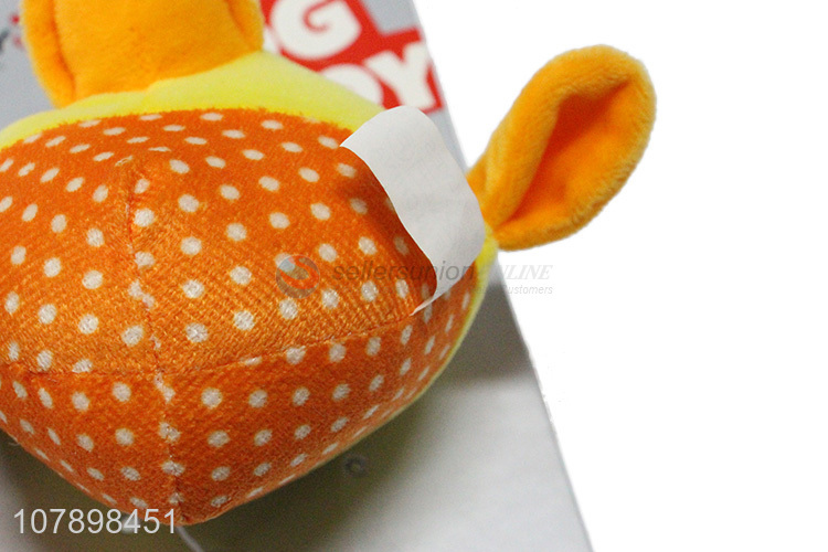 Best selling cute duck shape soft pet toys dog toys wholesale