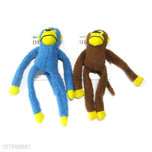 Factory price monkey shape pets dogs interactive chew toys wholesale