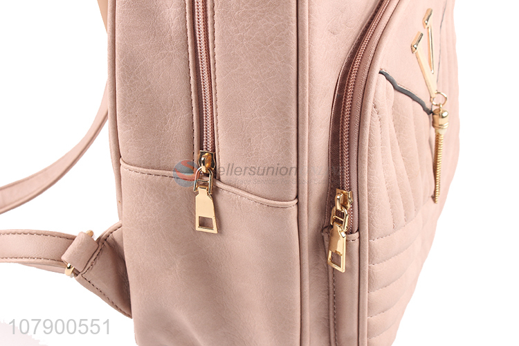 Wholesale Custom Logo PU Leather Backpack Fashion Shoulders Bag