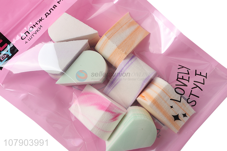 Personalized Design 8 Pieces Variety Shaped Powder Puff Set