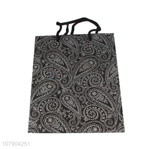 Retro design black simple printing gift bag paper packaging