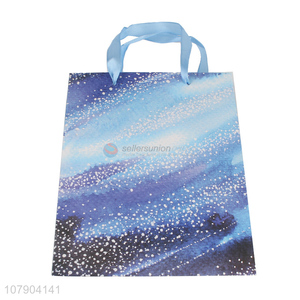 Factory wholesale starry sky paper bag holiday gift bag