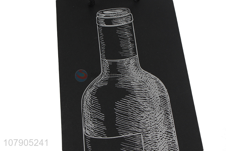 Latest arrival black print graffiti simple wine bag