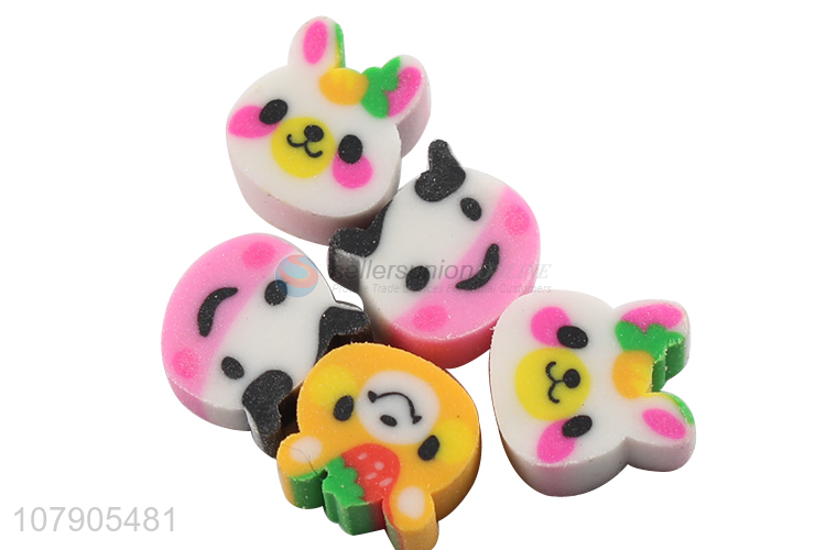 Good Sale Cartoon Animal Shape Eraser Students Erasers