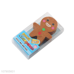 Latest Christmas Series Eraser With Pencil Sharpener Set