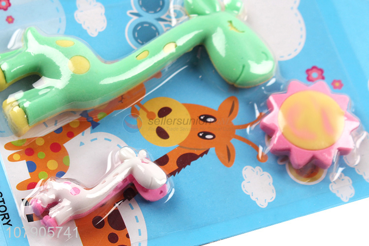 Best Selling Cartoon Giraffe Shape Eraser Funny Stationery