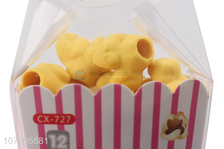 Cool Design Fake Popcorn Shape Students Eraser Creative Stationery