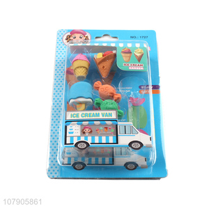 New Arrival Ice Cream Van Series Eraser Creative Stationery For Kids