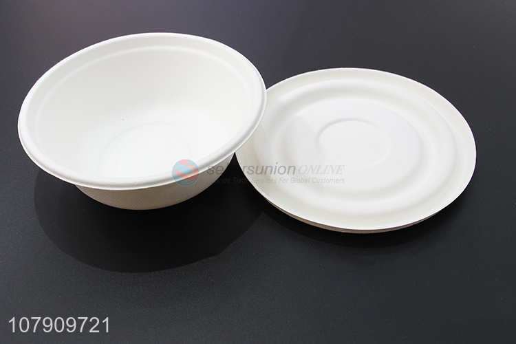 China export white disposable round lunch box with lid