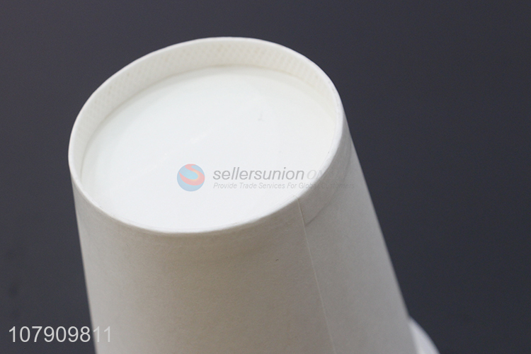 Hot selling white paper cup coffee drink cup with lid