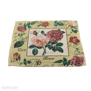 Fashion Design Flower Pattern Rectangle Placemat