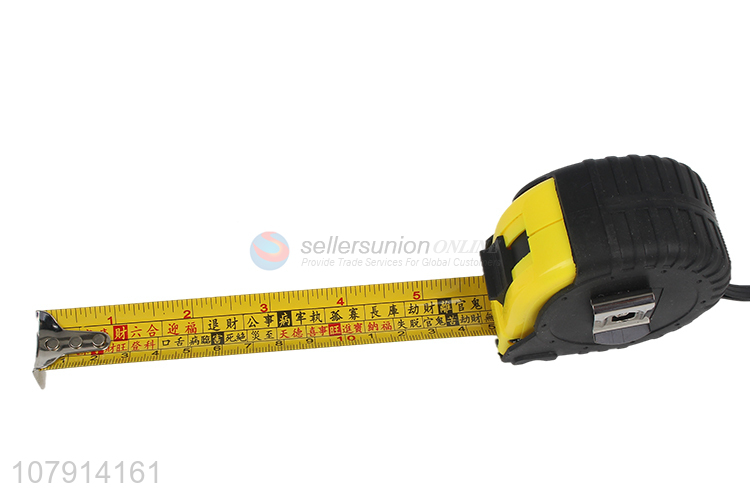 Low price wholesale black plastic box ruler retractable tape measure