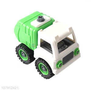 China factory car model toy sanitation truck toy kids plastic toys