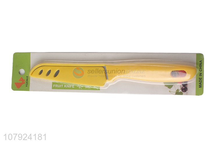 Low price stainless steel fruit knife vegetable cutting knife with cover