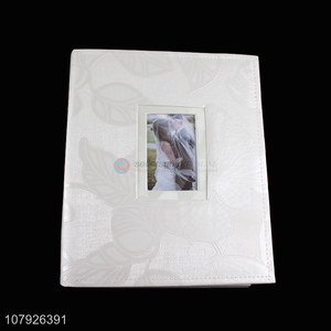 Wholesale high-end embossed pu leather 6*8 wedding photo albums holds 200 photos