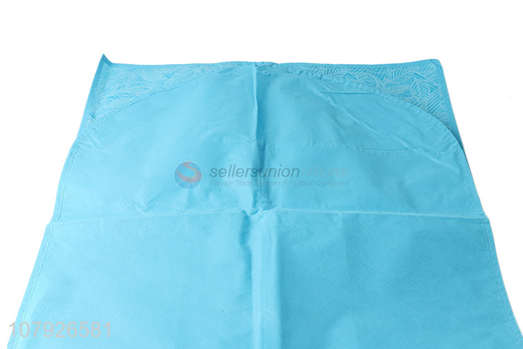 New arrival blue non-woven embossed suit dust bag