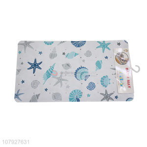 New arrival shell pattern rectangular shower bath mat wholesale