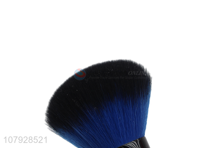 Good wholesale price black short handle loose powder brush for women