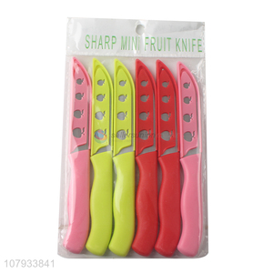 Best Sale 6 Pieces Fruit Knife Portable Multipurpose Knife Set