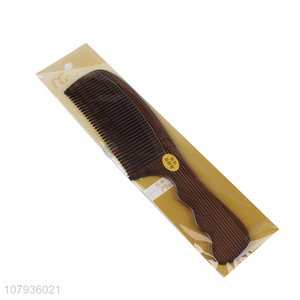 China export brown hairdressing comb plastic close-tooth comb