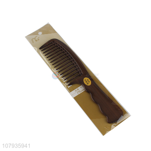 Factory wholesale brown plastic comb portable hairdressing comb