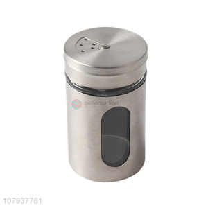 Factory price stainless steel spice pepper shaker salt and pepper bottle