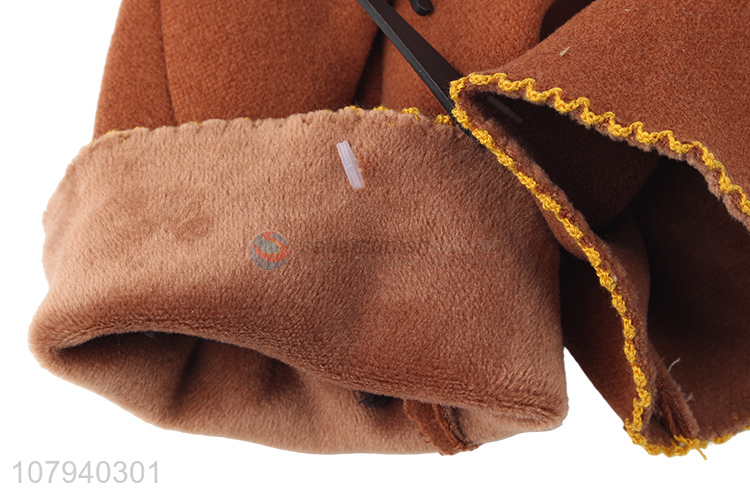 Most popular women winter gloves elastic with bowknot cycling sport gloves