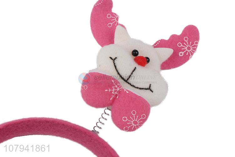 Wholesale Cute Snowman Hair Band Christmas Decorative Hair Hoop