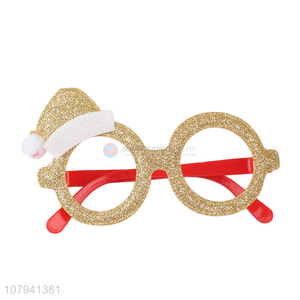 Good Price Gold Christmas Hat Christmas Glasses Christmas Decoration