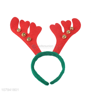 Wholesale Christmas Decoration Antlers Hair Band With Bells