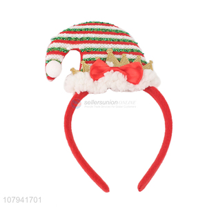 Fashion Christmas Hat Hair Clasp Plastic Christmas Hair Band