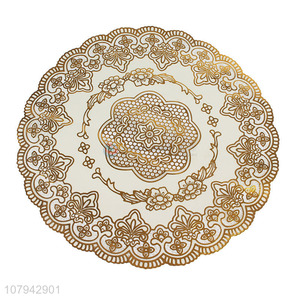 China supplier fashionable gold pvc placemat for dining table