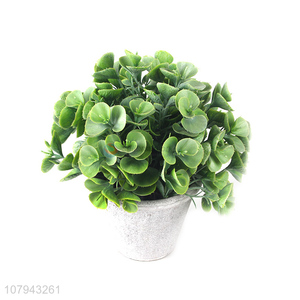 China factory simulation pot artificial green plant for home decoration