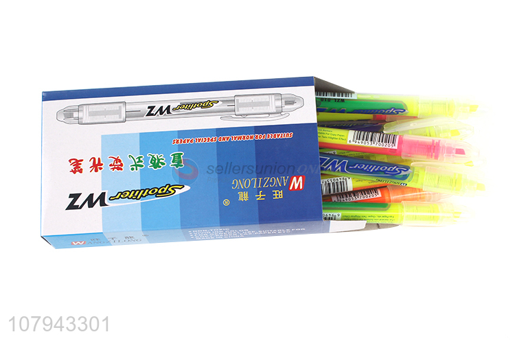 Hot sale safety non-toxic office stationery highlighter marker